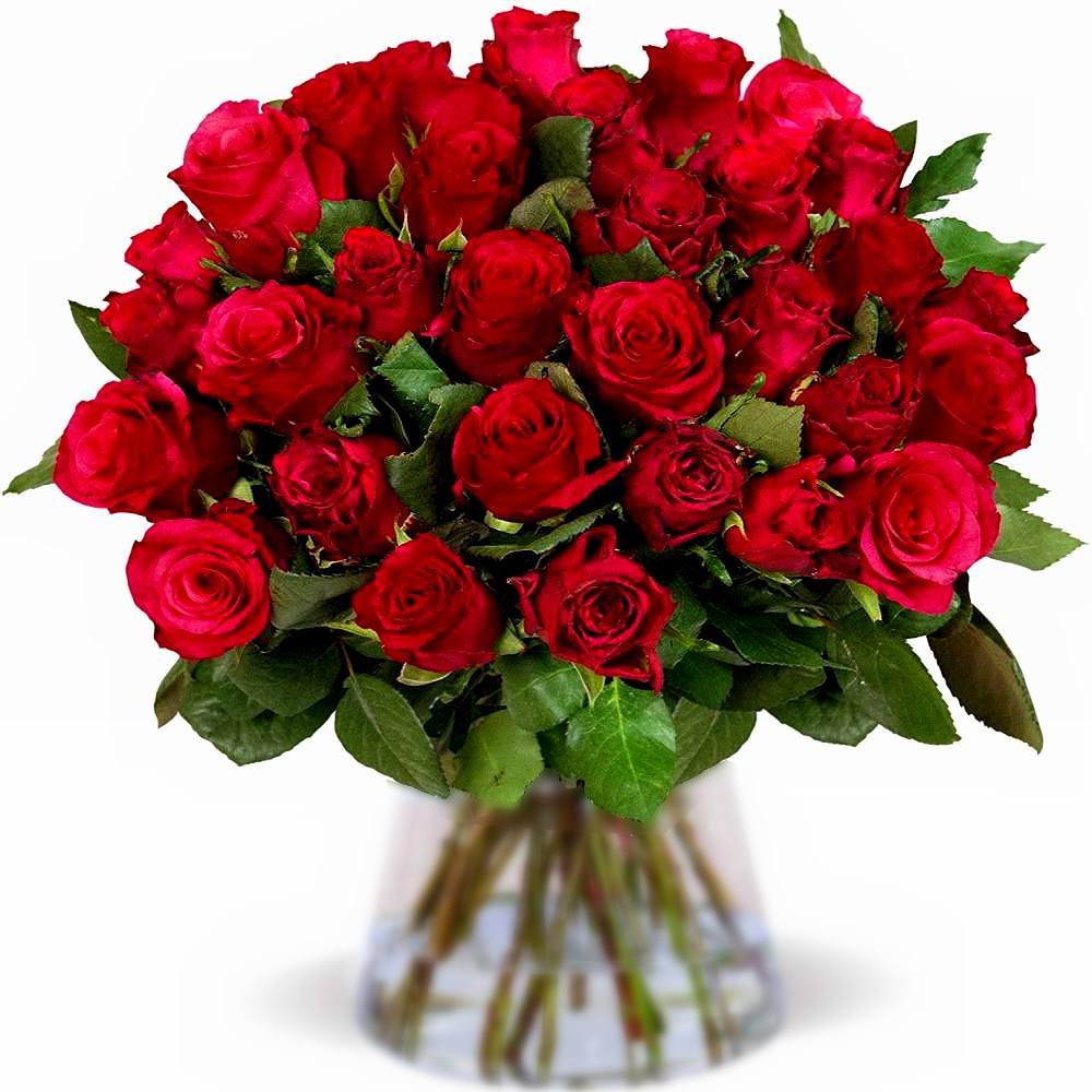 Blumenstrau mit 30 roten Rosen