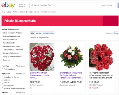 Blumenversand Ebay Floristik