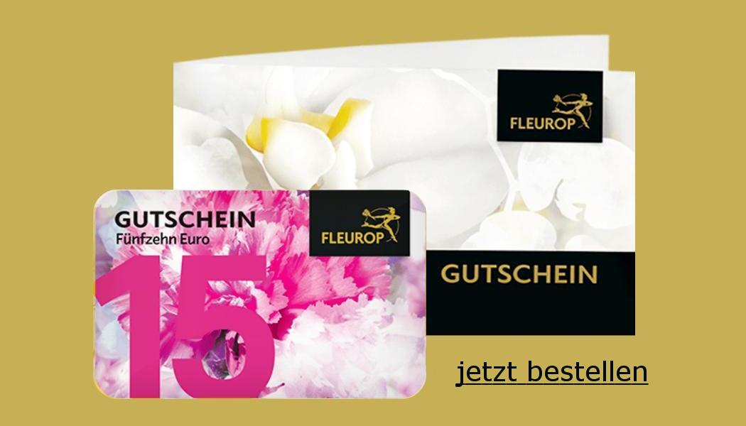 Fleurop Geschenkgutschein 15 Euro | Für Blumenliebhaber Gutschein für wunderbare Blumen verschenken