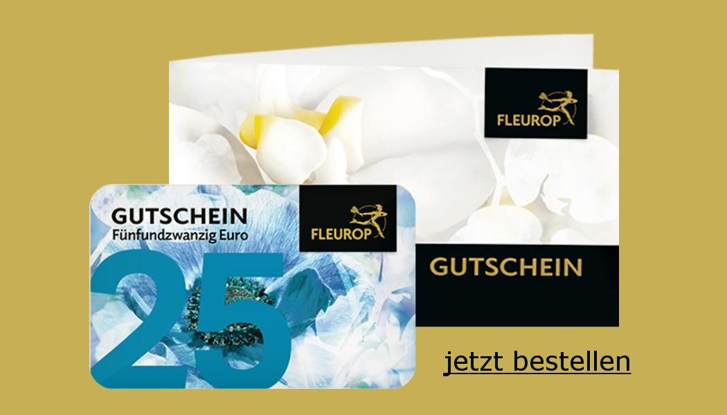 Fleurop Geschenkgutschein 25 Euro | Zum Valentinstag Blumengutschein verschenken