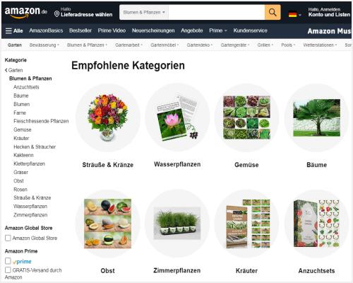 Gartencenter Amazon Pflanzen-Versand im Test-Vergleich mit der Bestnote: Gut ausgezeichnet! - Preisgünstig Pflanzen verschicken