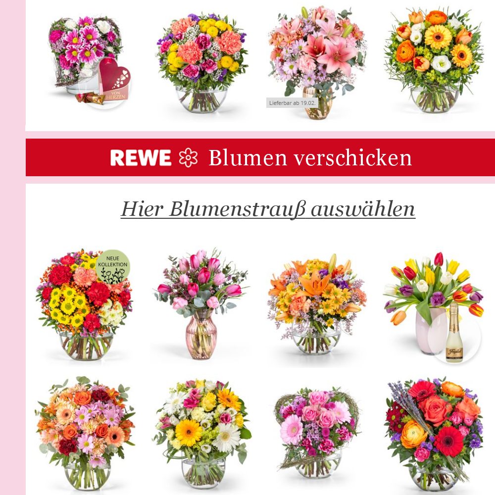 Blumen mit Rewe verschicken 